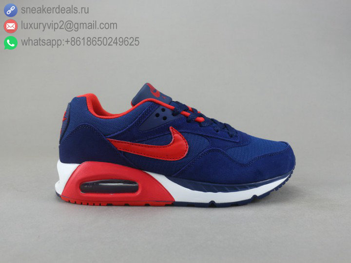 NIKE AIR MAX DIRECT BLUE RED LEATHER MEN RUNNING SHOES